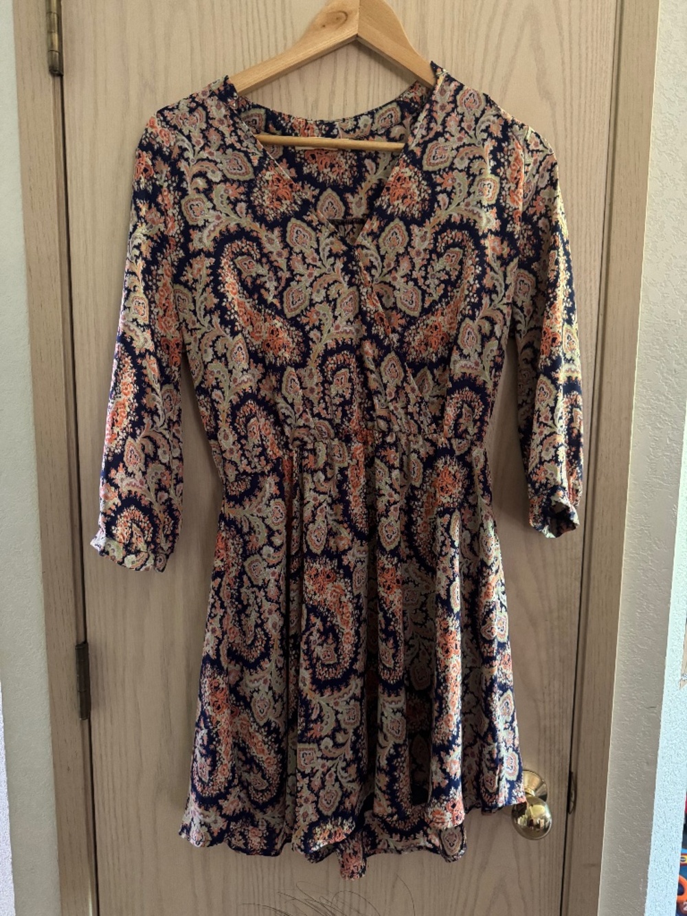 Lush paisley mini dress